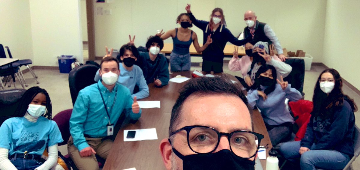 Meeting with this group is the highlight of my month. The Student Advisory Group gives me the real deal every time. Today we discussed mental health and well being with our very own SEL Coordinator, Nick Wolf.  #studentpartnership #SEL