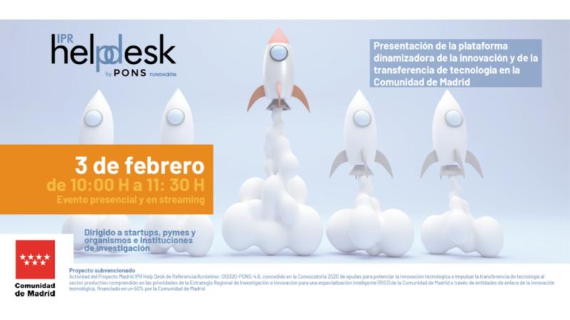 ⏳ ¡Última oportunidad para asistir en 🔴a la presentación de #MadridIPRHelpdesk, la nueva plataforma GRATIS de la <a href="/ComunidadMadrid/">Comunidad de Madrid</a>
de asesoramiento en IP y transferencia de tecnología gestionada por nuestra organización 😃

🗓️ Jueves 3/02
🕙10:00h

🖥️us06web.zoom.us/webinar/regist…