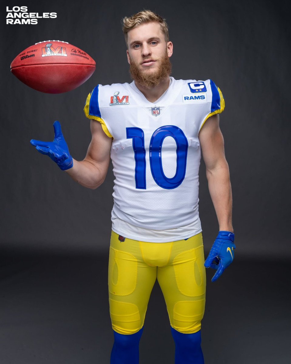Pickswise's tweet photo. The Rams have released their jerseys for Super Bowl LVI 🔥

(Via @RamsNFL) https://t.co/mCgSfhzWOT