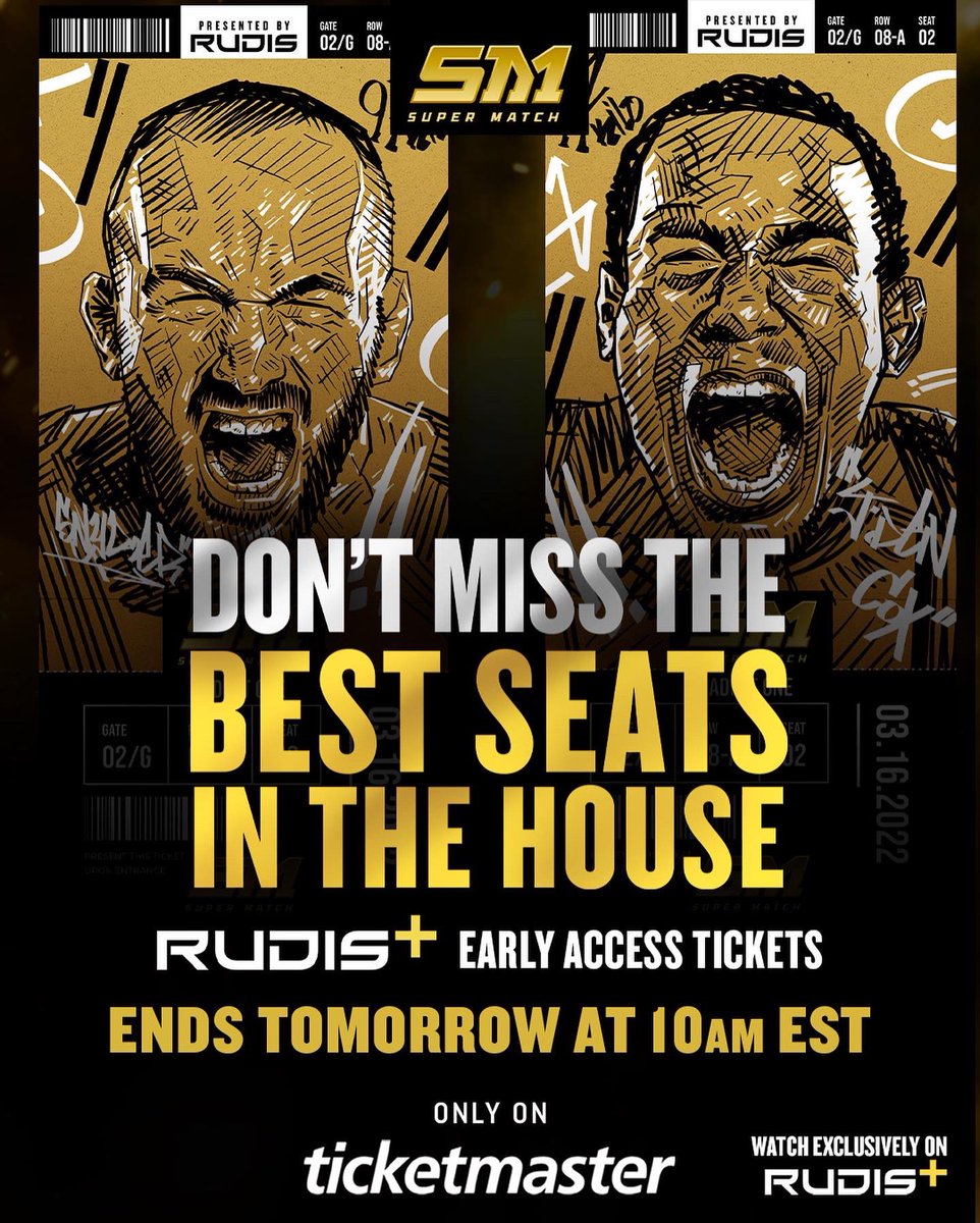 rudisplus's tweet photo. ⏱The Clock is Ticking. Act Fast Now. Early Access to Super Match Tickets Ends TOMORROW at 10am EST.

Subscribe now and reserve Your tickets on Ticketmaster. 

#SuperMatch #rudisplus #wrestling https://t.co/Wr8SKpSV0p