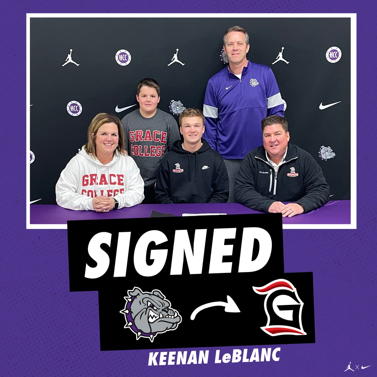 🐶 ➡️✒️

Keenan LeBlanc from <a href="/BHSDogsBaseball/">Brownsburg Baseball</a> signed to play for <a href="/GraceLancers/">Grace Athletics</a>! 

#BulldogTough