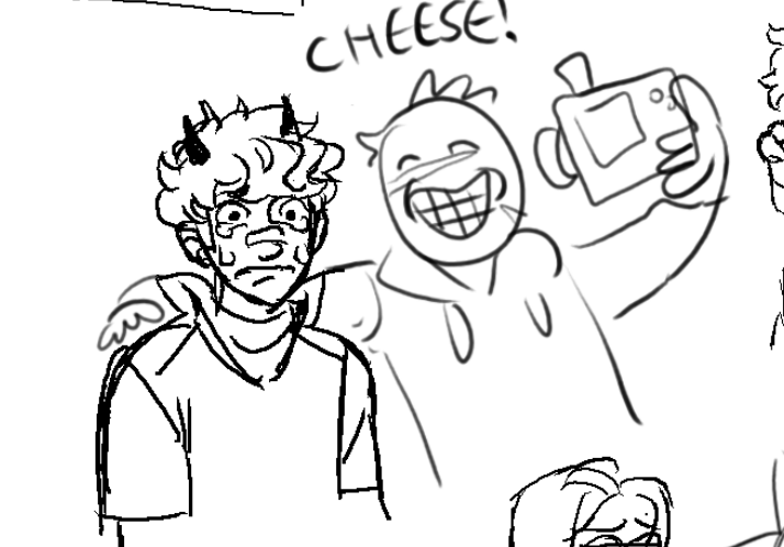 drawpile stream doodles w/ jake (he drew the cdream in the second one) 