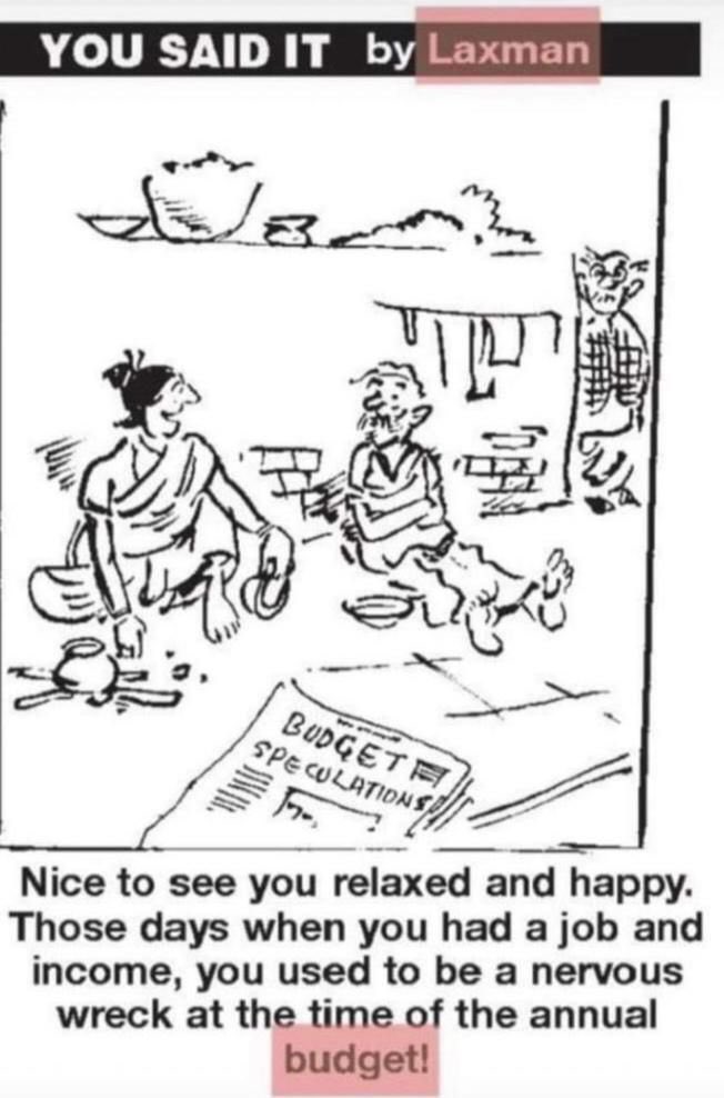 GuruBedi6's tweet photo. You said it by Laxman #Budget2022 #BudgetDisaster #NimoTai https://t.co/lLrPetYKmQ
