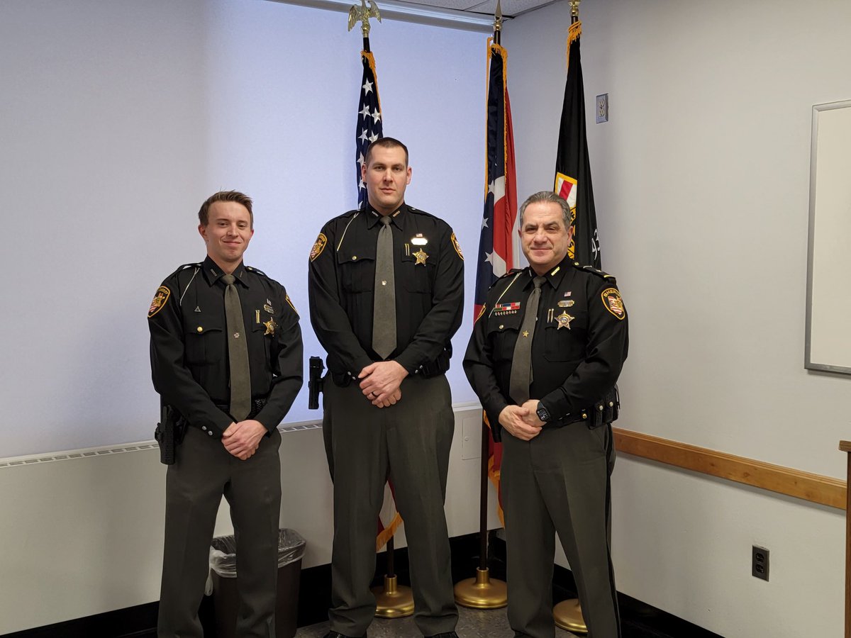 Deputies John Anderson and Stephen Garber were sworn in today by Sheriff Maier. Welcome to the Stark County Sheriff’s Office family!