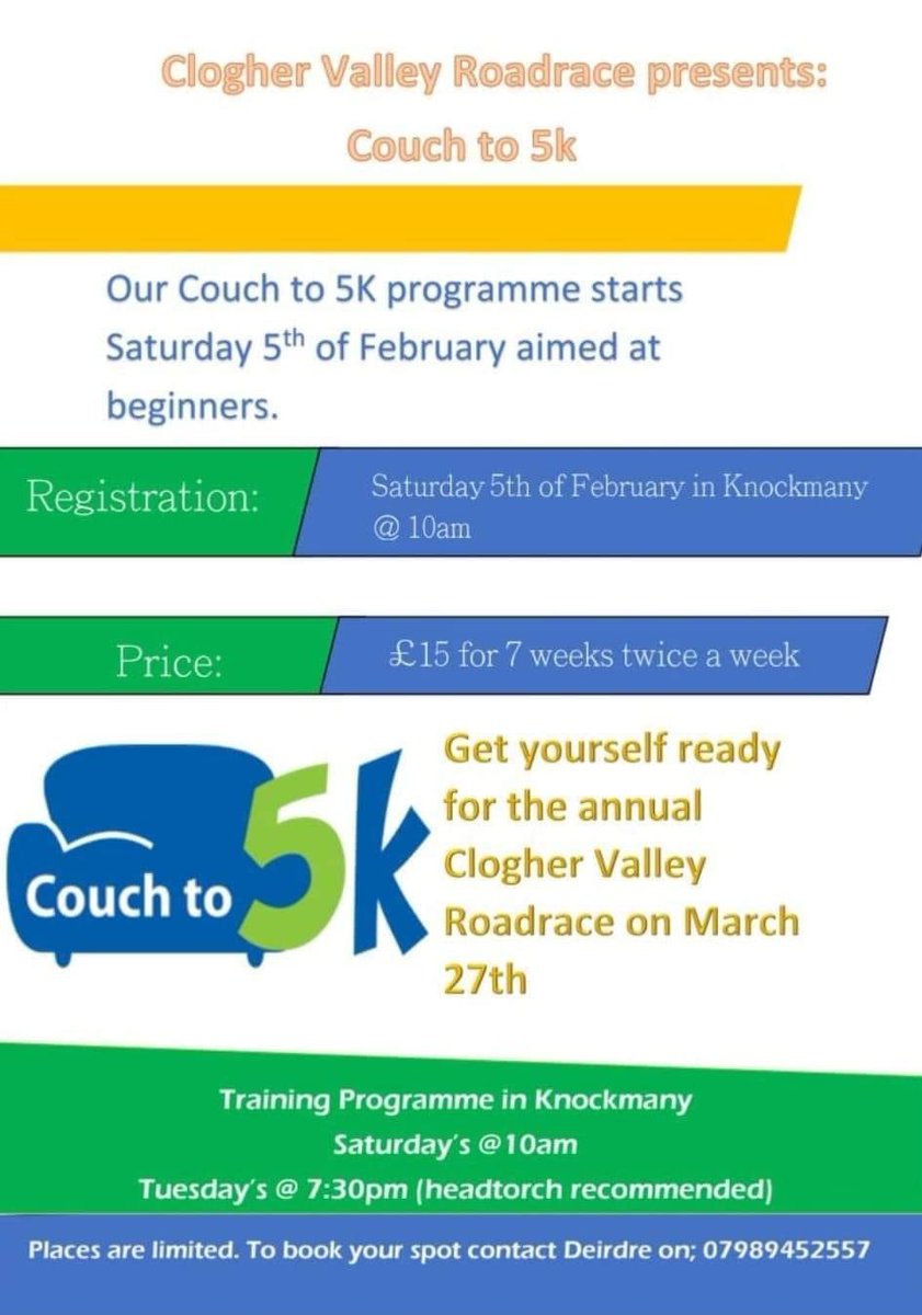 Get ready for our 5k roadroace with our couch to 5k. 
 #getready  #cv5k22