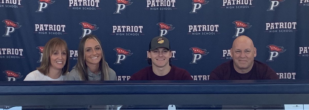 PatriotPioneers's tweet photo. Congrats to Max Ehrhardt for signing to play baseball at Salisbury!  ⁦@PatriotHitSquad⁩ https://t.co/jgLWo1mlLJ