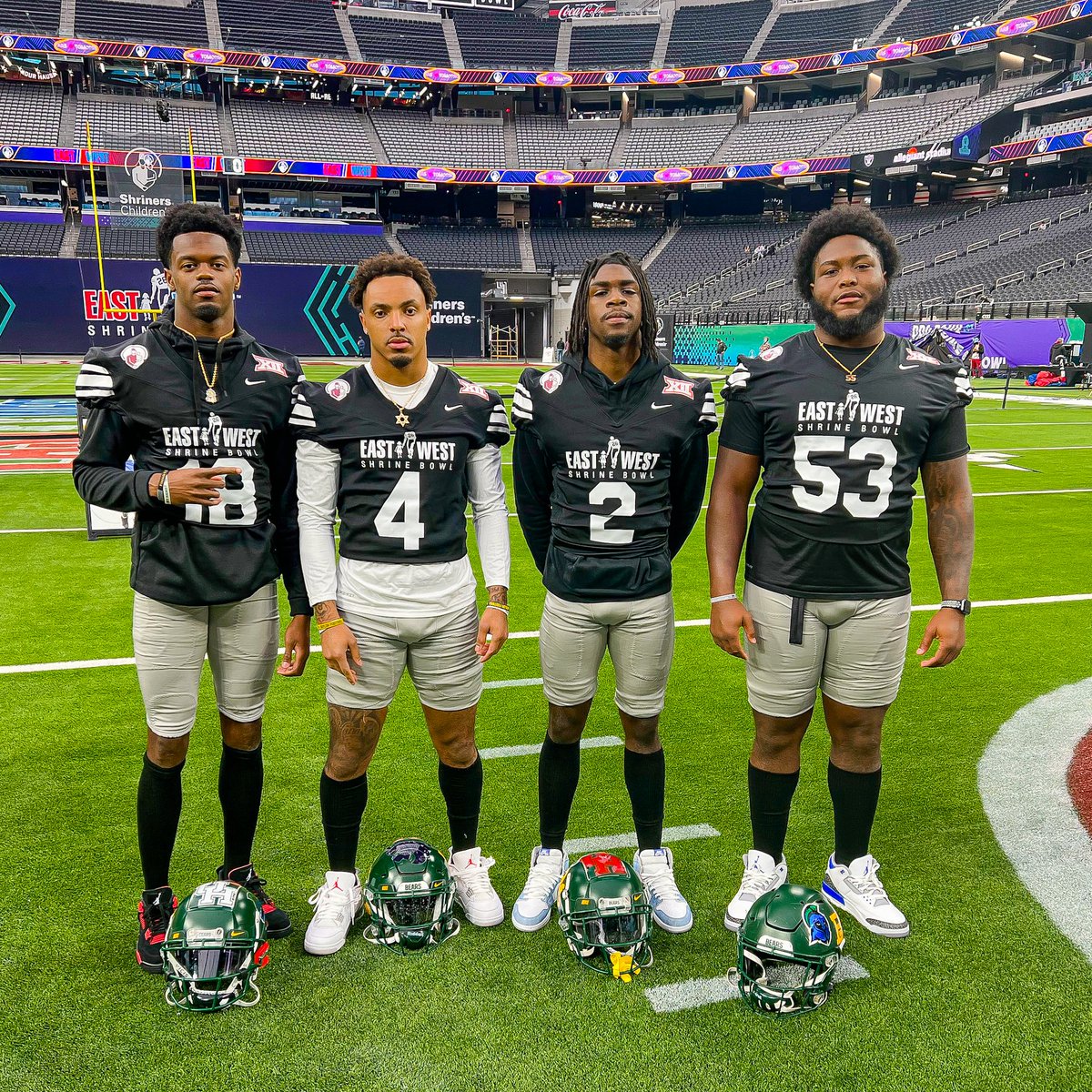 Our guys representing at the <a href="/ShrineBowl/">East-West Shrine Bowl</a> 💪

#SicEm | #BUncommon