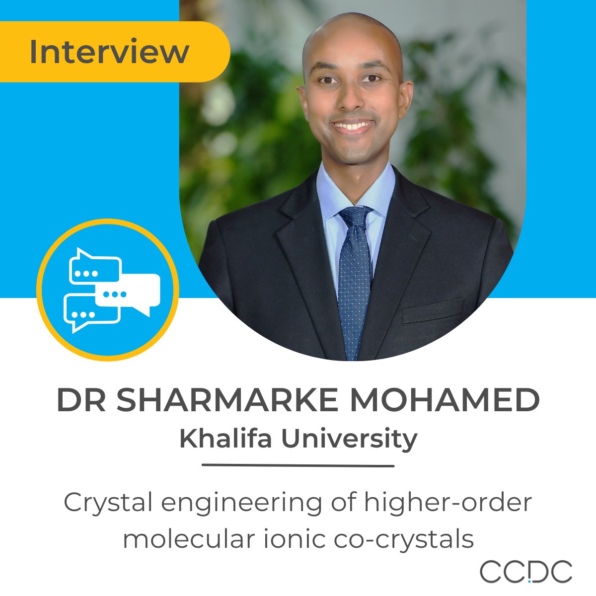 Multicomponent crystals can help improve solid-state properties, like stability and bioavailability. Here we talk to <a href="/DrSharmarke/">Sharmarke Mohamed</a> (Khalifa University) about his team’s work on crystal engineering of higher-order molecular ionic co-crystals.
ccdc.cam.ac.uk/Community/blog…