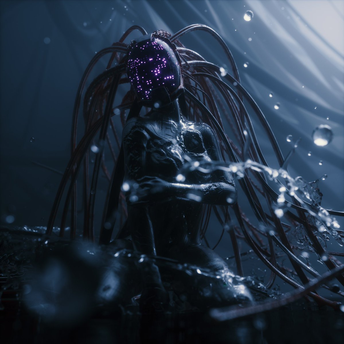rdm_____'s tweet photo. Damaged but not broken. 

#3D #OctaneRender #cyberpunk #Mecha #digitalartwork #NFTs https://t.co/Wggx8f8It1
