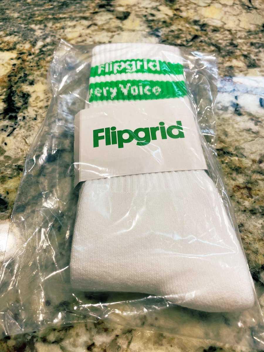 Guess who is going to have the cutest warmest toes?? ME💚😉🧦THANK YOU @Flipgrid!!! #FlipgridForAll