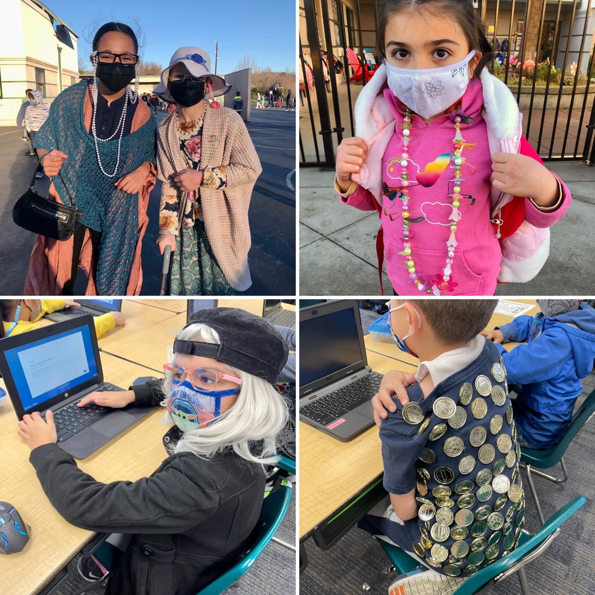 NMTimberwolves's tweet image. It’s 100th Day at Nelda Mundy! #TimberwolfProud