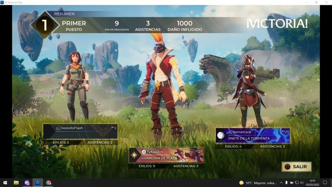 TukoMania23's tweet photo. Récord personal de kills grupal!! Barbaridades!!!
@keme1598 @juanfpg95 #Spellbreak #PlaySpellbreak https://t.co/ewm3MKHReD