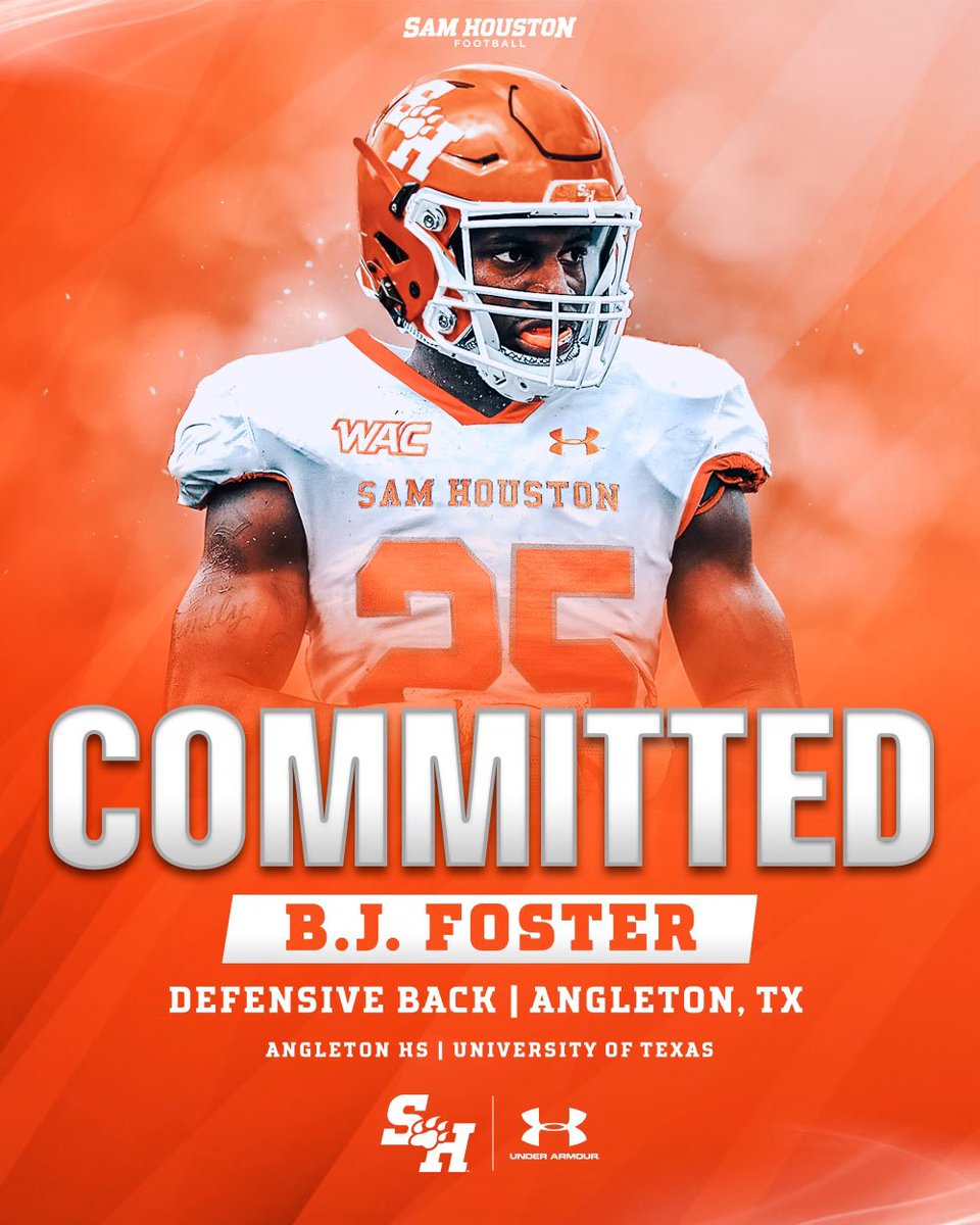 bjfoster25's tweet photo. This is only the beginning!! Thank you @BearkatsFB road to greatness !! @CoachMikeOG eat em up kats !! #EatEmUpKats 🧡 https://t.co/vxbsQJw0Yw