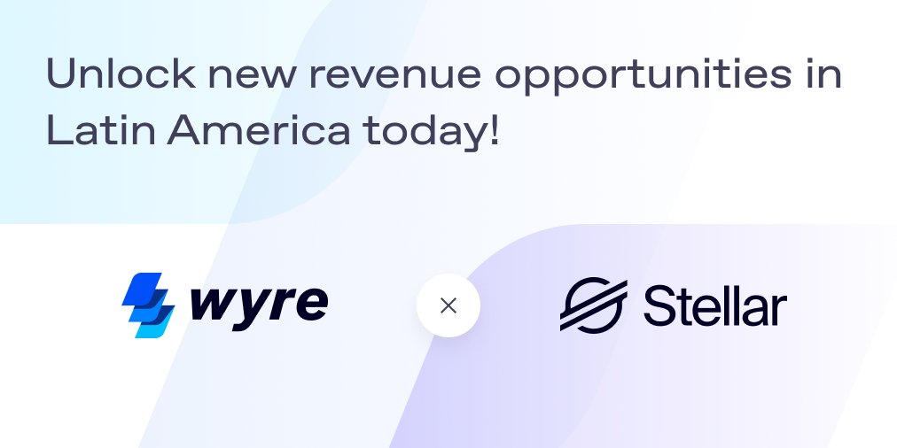sendwyre's tweet photo. Are you building in #Crypto and looking to unlock revenue opportunities in Latin America? 🌎

Wyre’s integration with Settle, in collaboration with @StellarOrg, enables developers building on top of Wyre to offer local fiat on ramps in both Brazil and Argentina. 🏗️⚙️ https://t.co/uMBZ2vXjFz
