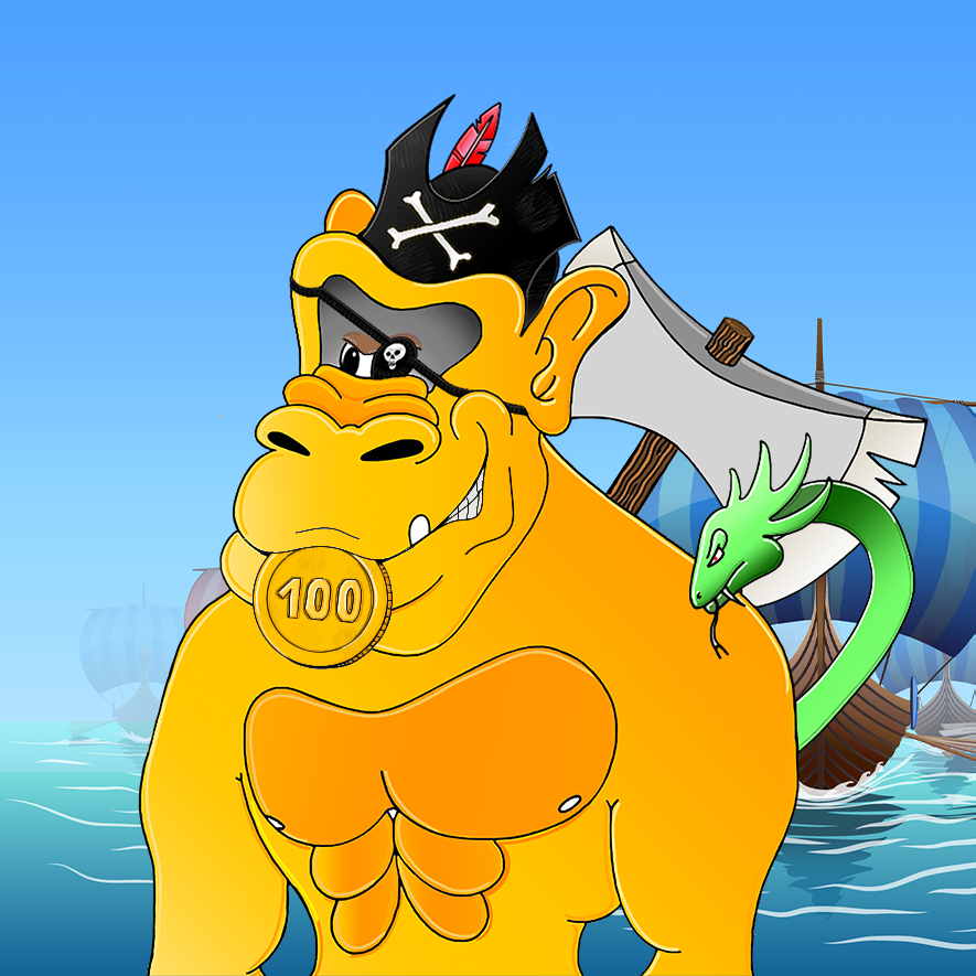 O_SeaPirates's tweet photo. 🎉Free #NFT Ticket Giveaway!🎉

On 19th February we start our presale of 150 Golden Apes!🪙🐒

We raffle on Discord 1 Ticket for 1 Golden Ape at launch for free &amp; 10 WL Spots! 🔥

We check if you
1⃣ Follow, Like &amp; RT Post
2⃣ Join Discord, verify &amp; enter #Giveaway 

Good luck!🦜🏴‍☠️ https://t.co/V095GEj0MC
