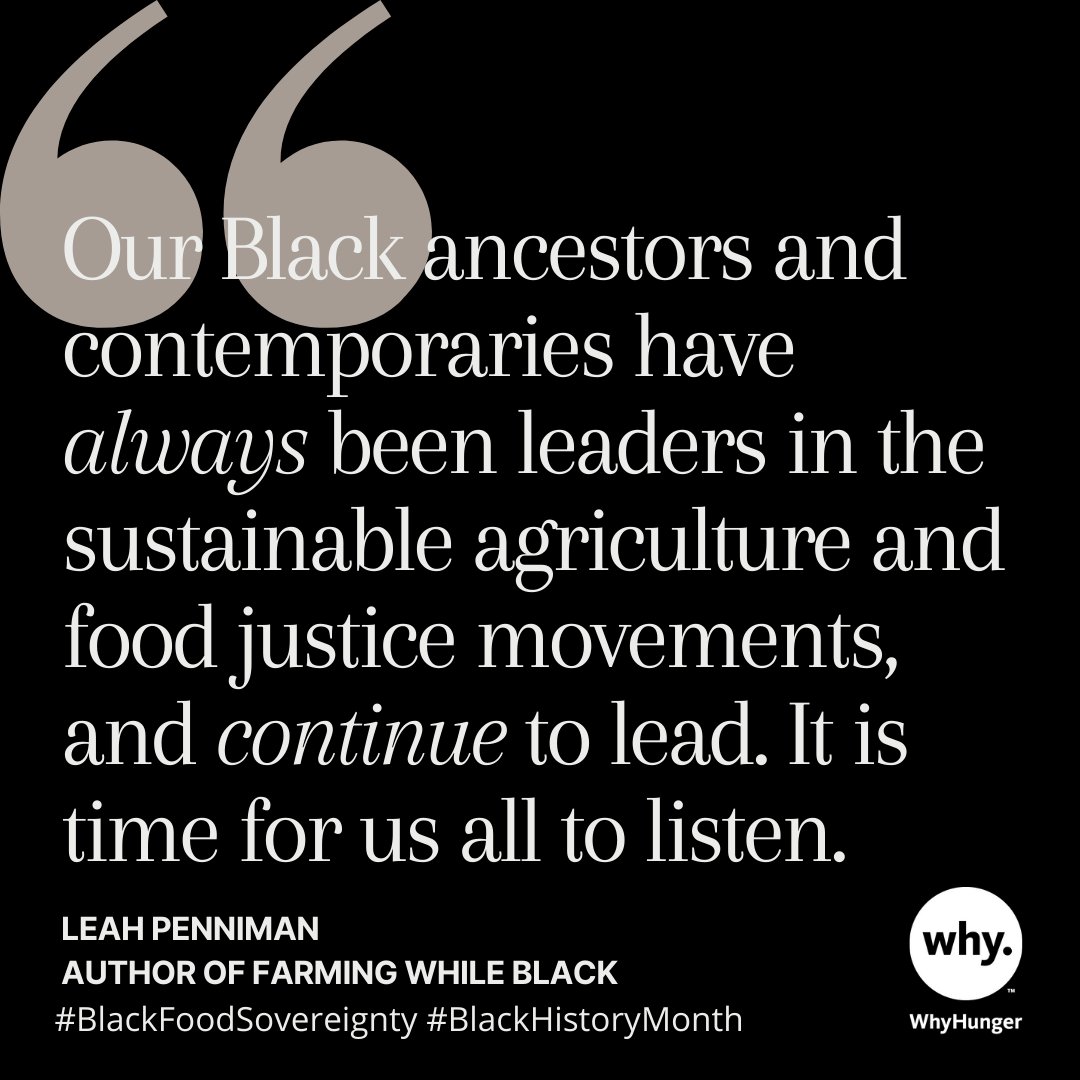 This #BlackHistoryMonth we continue to explore, celebrate, and listen to the Black community as we advance our mission of creating a just and equitable food system for all. #bhm #BlackFoodSovereignty