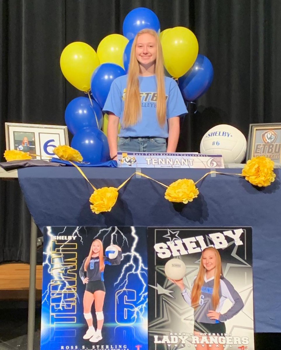 volleyball_rss's tweet photo. Our very own Shelby Tennant signed today to continue her volleyball career at East Texas Baptist University! She’s been a huge contribution to our program as a Libero/ds! We are super excited about your journey!  ETBU is blessed to have you! Please help us congratulate Shelby🤍 https://t.co/9GpLJTCY1L
