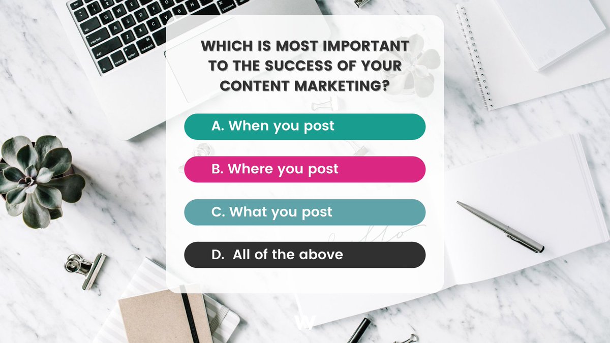 The answer is, of course, all of the above. 

A successful #content #marketing campaign is rooted in a strong understanding of which platforms you should be posting certain content to, at key times.