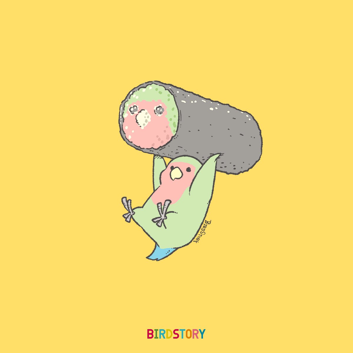 「おはようございます。
本日は2月3日、節分とのことです🐣
#BIRDSTORY」|BIRDSTORYのイラスト