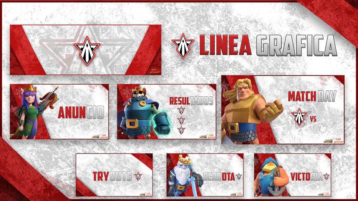 Atomicus_gaming's tweet image. #ClashRoyale
Este nuevo año venimos recargados, es por eso que hemos decidido renovarnos, presentamos nuestra nueva línea gráfica, para que estén al tanto de las noticias deportivas del equipo

Designer : @TPagsu3 (el mejor, full recomendado)

#GOATOMIC
Like❤️ y 🔃Rt please