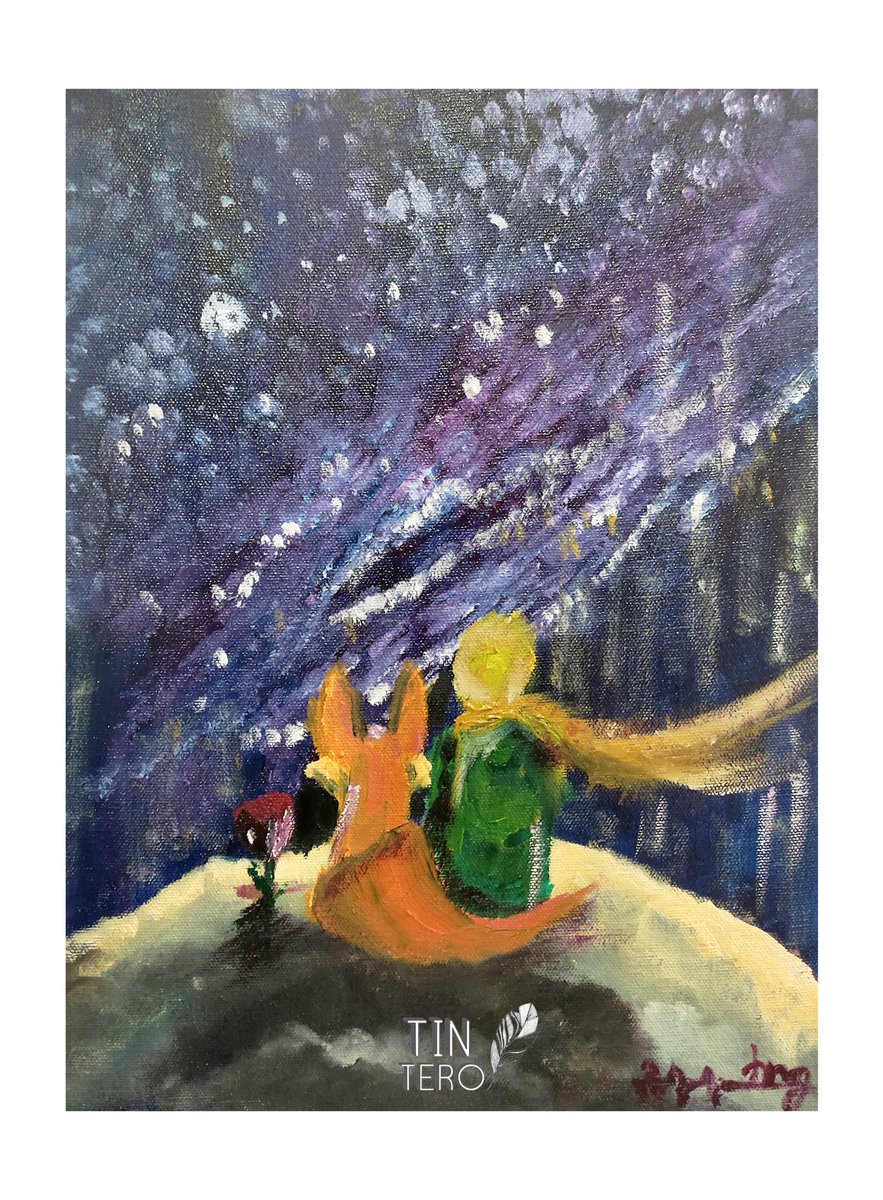 Un cuadro de uno de mis libros favoritos que me permitió hacer donativo a <a href="/FundacionToby/">Fundación Toby</a> acepto encargos y también pueden comprar las obras que subo aquí o en instagram. Espero que les guste esta pintura hecha al óleo 😊