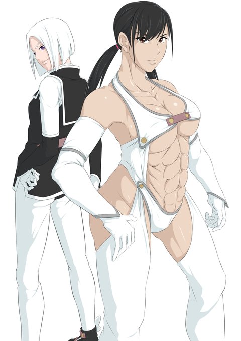 ムキムキのヒロインとスレンダーなヒロインで新作作ります、異種姦、逆転無し 