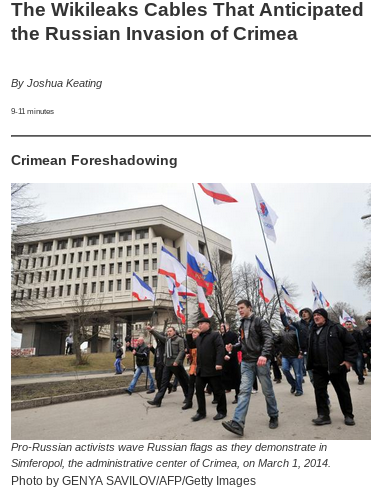 wikileaks's tweet photo. How WikiLeaks cables foreshadowed crises in Crimea and Ukraine
Link: https://t.co/9Mm6U9tGhJ https://t.co/hZE9w22XWM