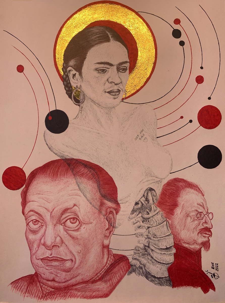 JanMiroslav1's tweet photo. The martyrdom of Frida
Available on @opensea .035 $eth
Inspired on DiegoRivera selfportrait Frida/Trotsky pics.
#OpenSeaNFT #openseanfts #FridaKahlo #nftasia #nftusa #Thalia #ethereumNFTs #nfthunter #nftkorea @NFTianguis #nftoftheday  #NFTshill #nftbuyers 
https://t.co/QxxEmLmOHl https://t.co/N7YmOYmYVA