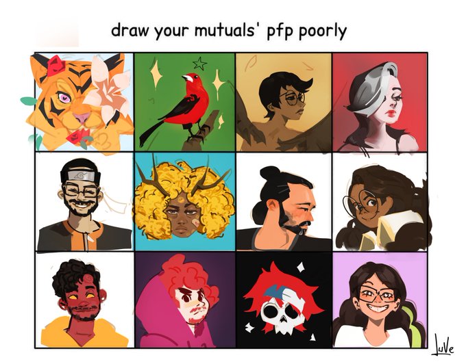 Acabei passando mais tempo do q eu queria kk. Algumas pessoas eu adaptei o visual do icon :v

vou deixar as imagens separadas nos coment

@Izapug @Passarumaru @luzLuarte @Varias_Annas @ycaverna @Deoxy_Diamond @Bobbyilustra @QBeartizt @belichedecima @gostovoart @domxto @artsilly_ 
