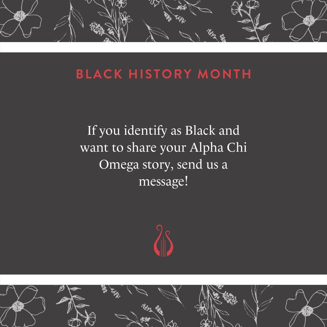 AlphaChiOmegaHQ's tweet photo. February is #BlackHistoryMonth, and Alpha Chi Omega recognizes and celebrates the accomplishments of our real, strong Black sisters! Learn more about Black history on our website: https://t.co/YBLC4gP1XC. https://t.co/9shp1gnI3X