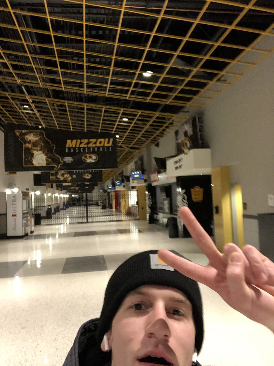 BustaBrolley's tweet photo. Story is being edited. However I’ve run into a problem being the last one here at #Mizzou Arena… I’m locked in.
Any suggestions on possible escape exits are welcomed at this time. https://t.co/jOZKDJehoX