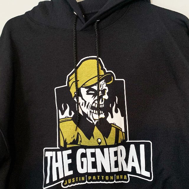 👊THE GENERAL👊

🔥Justin Patton is back in action this weekend! 

🩸Official fight merch is shipping out, and still available 💨 

MMATeeCo.com