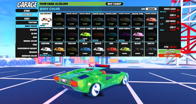 RBXLeaks__'s tweet photo. ¡Próximamente un nuevo GARAJE en #Jailbreak! 

 😍- ¡Con un diseño totalmente nuevo y limpio!
📟- ¡Visualización de cuadricula con clasificaciones y filtros!
⭐️- ¡Opción de FAVORITOS para sus artículos!
🧾- ¡Recibo para obtener un historial de sus compras actuales! https://t.co/CsCT473zii