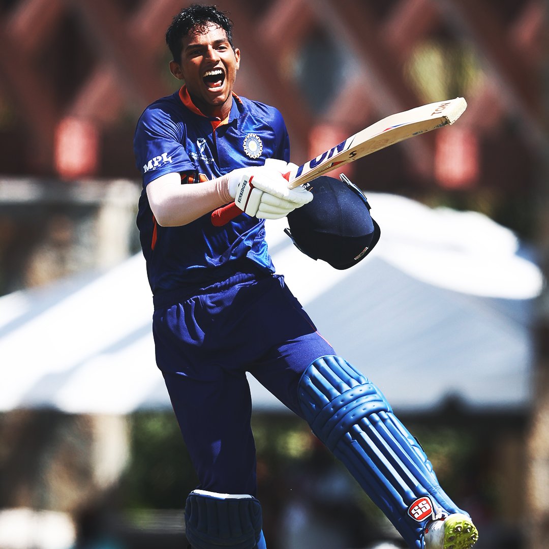 YashDhull22's tweet photo. #INDvAUS | #U19CWC2022 
Moment 🏏 https://t.co/O8TrGma4le