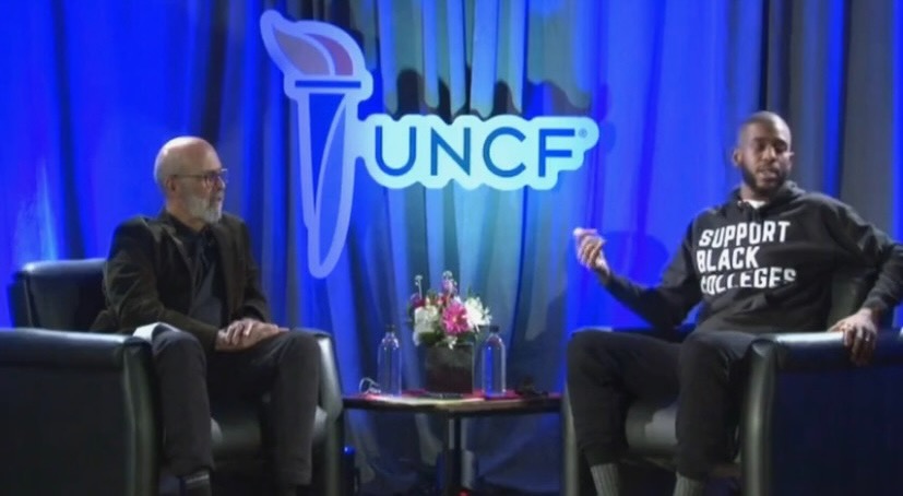 UNCF's tweet photo. LIVE | UNCF Fireside Chat

@CP3 on why he supports @UNCF, "Grateful for #UNCF for giving me the opportunity to talk about #HBCUs...I always support organizations that share common goals." #UNCFXCP3 #UNCFChat https://t.co/882NdIvx15