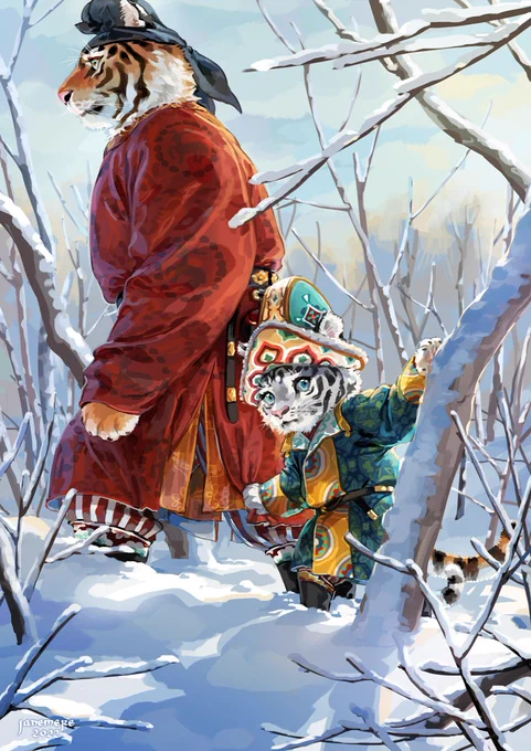 Snow white

年賀絵遅れた…
虎年大吉!
Happy #YearOfTheTiger 