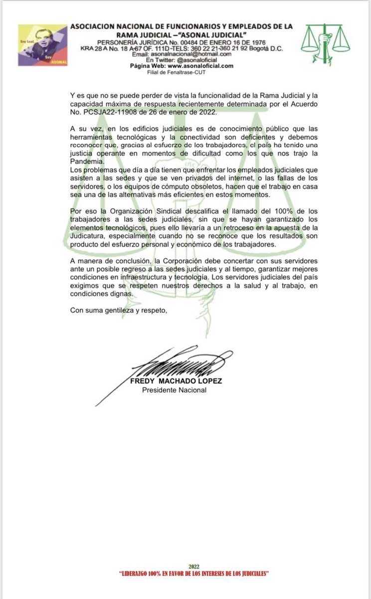 KarolaEnriquez's tweet photo. Aquí las razones de por qué se debe seguir privilegiado la virtualidad en la Rama Judicial. 

Petición de @asonaloficial al Consejo Superior de la Judicatura @judicaturacsj https://t.co/0SiPdG9fcb