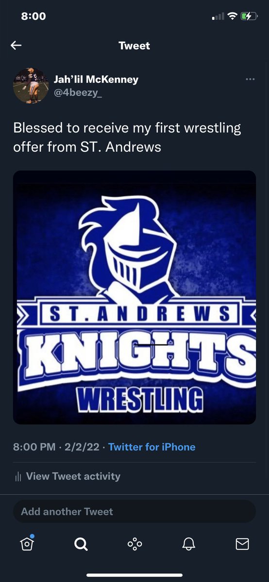 Blessed to receive my first wrestling offer from ST. Andrews <a href="/WrestlingEagle/">Eagle’s Landing Wrestling</a> <a href="/RecruitGeorgia/">Recruit Georgia</a>