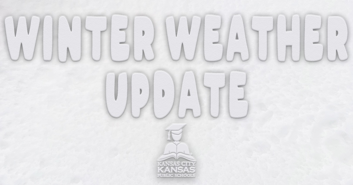 We just got word that there will be NO SCHOOL on Thursday, February 3rd. 
District office will be closed. 
KCK Public Library branches will open at 12pm. 

Stay safe.