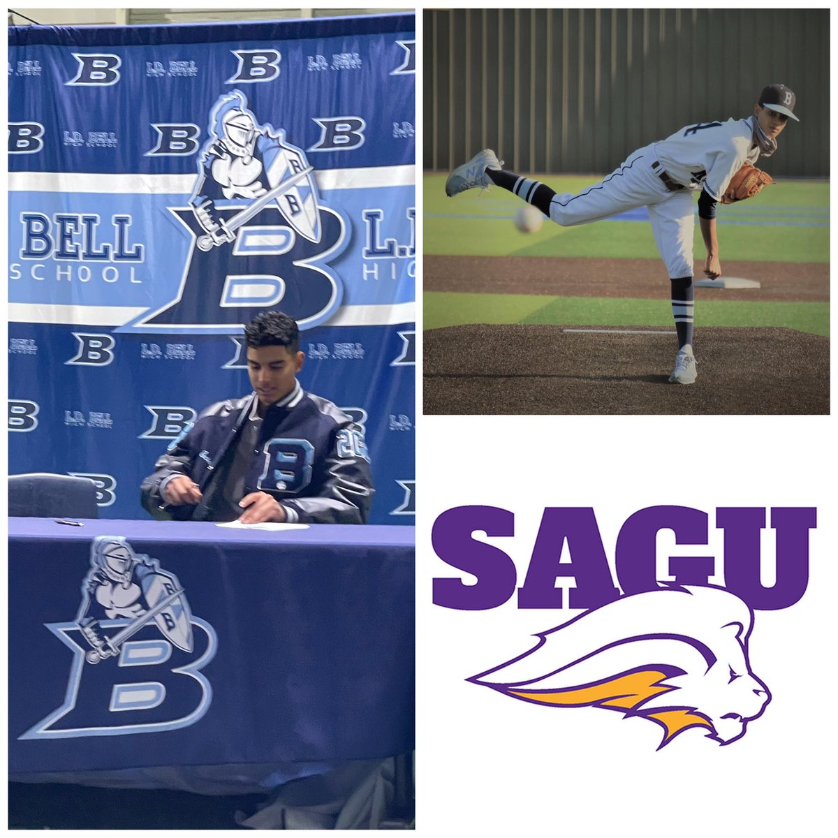 toymachuca's tweet photo. I’m grateful to continue my academic and athletic career at @SAGU_Baseball.  I would like to thank God, my family, and coaches for pushing me to be a better athlete.  Thanks to the coaches that reached out, I appreciated it. @LDBellBaseball @mcornacchione28 @d_rew8 https://t.co/H3AJyjtOkE