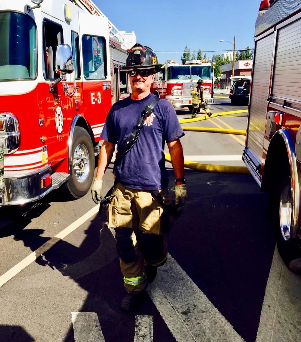 FresnoFire's tweet photo. Today, Firefighter Specialist Jeremy Tatham retires from Fresno Fire after more than 21 years of serving the people of Fresno. 

Specialist Tatham began as an Airport Public Safety Officer in 2000 before joining FFD as a Firefighter in 2004;
1/3 https://t.co/u5QpWSuHJn