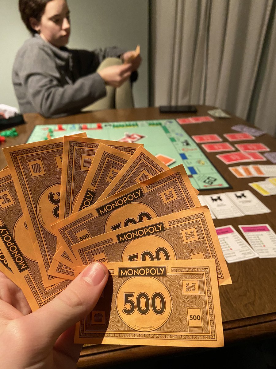 corgi64451's tweet photo. Monopoly night ends in success once again… plus a couple angry family members https://t.co/S2WZs490q4