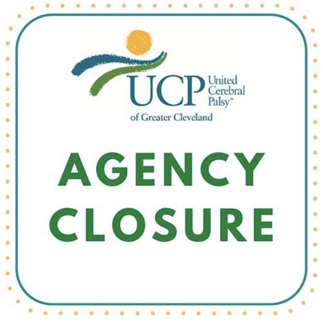 Due to the forecasted extreme weather conditions, UCP of Greater Cleveland’s administration and services at the main Wolstein Building will be closed on Thursday, February 3, 2022. Please stay warm and safe.