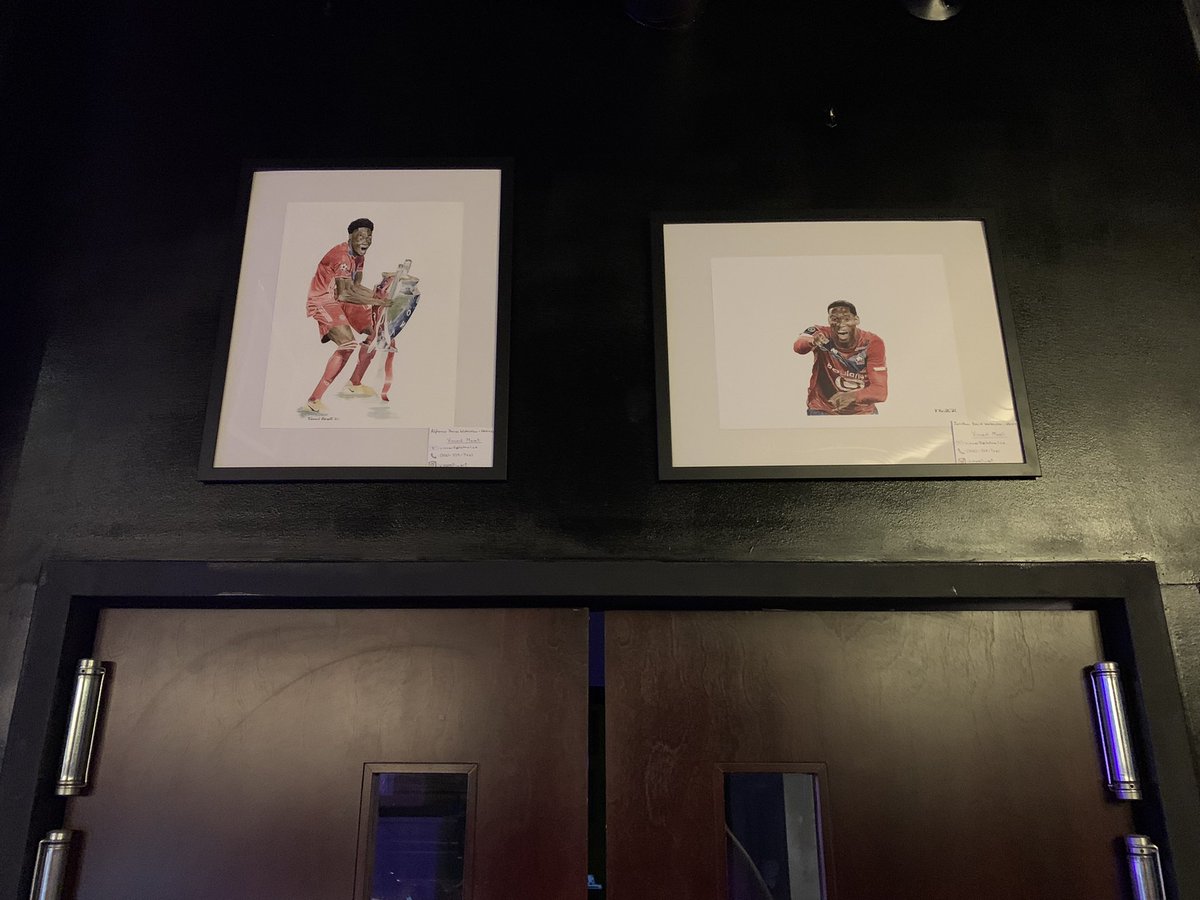 A couple new wall hangings in The Lobby. 🇨🇦⚽️😍