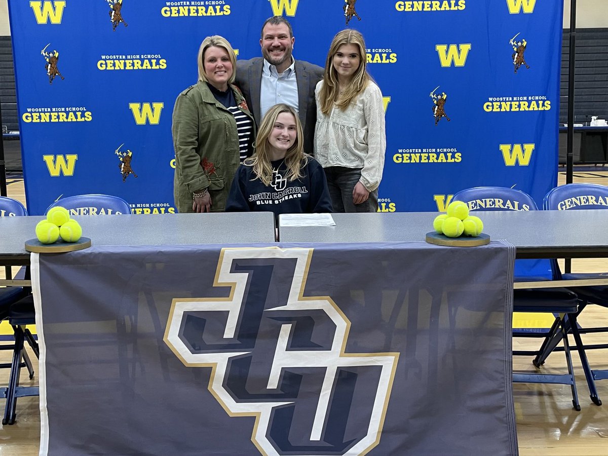 Congratulations to Emma Boreman on signing to play tennis at John Carroll University! #GoWoo #WooSigningDay
