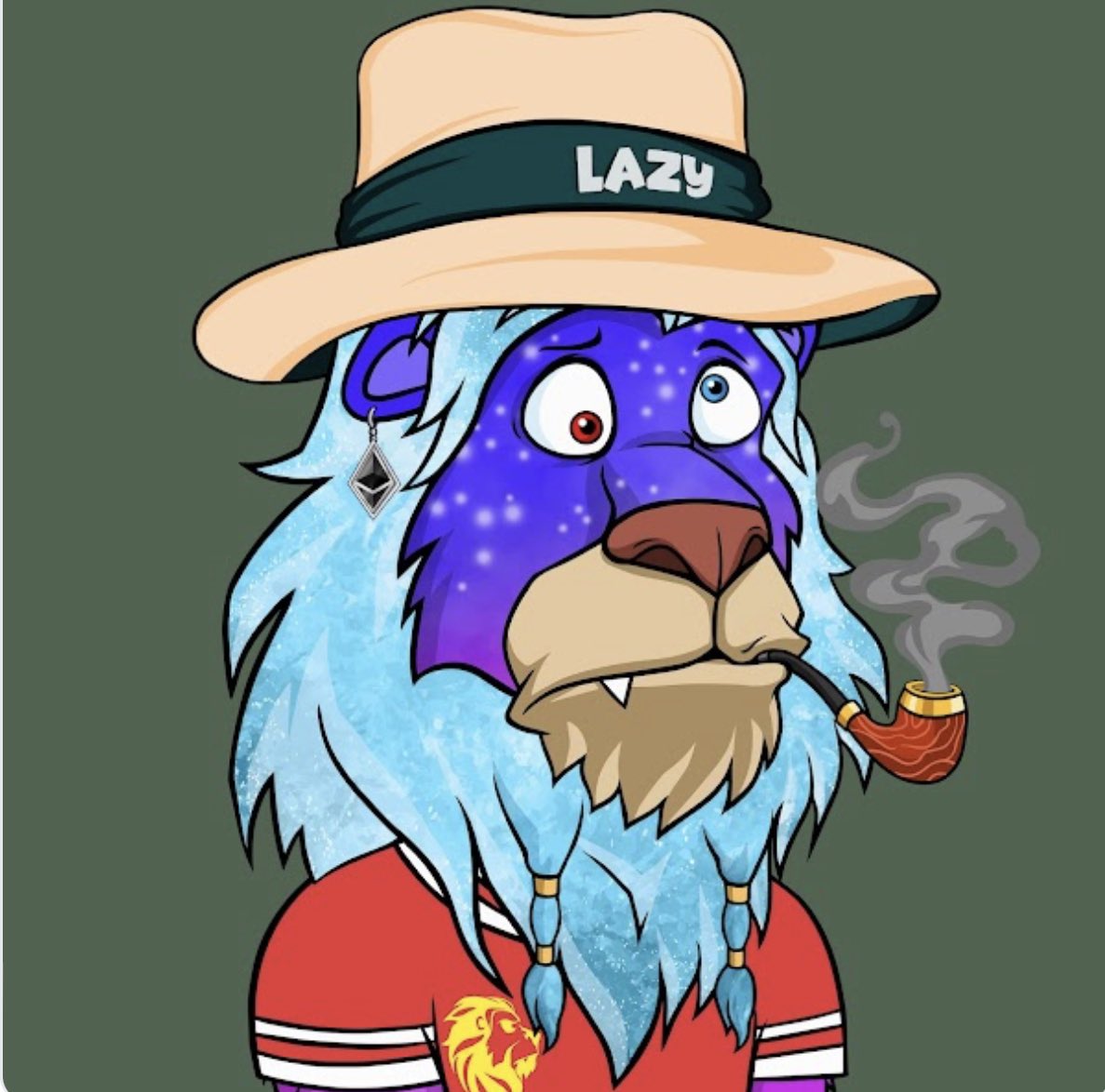 LOUDMOUTH_ETH's tweet photo. There are only 22 Galaxy Straw Hats in existence and I own 2!  There is only 3 listed for sale. #galaxy #strawhat @LazyLionsNFT let’s go! https://t.co/2OS8I8Kogd