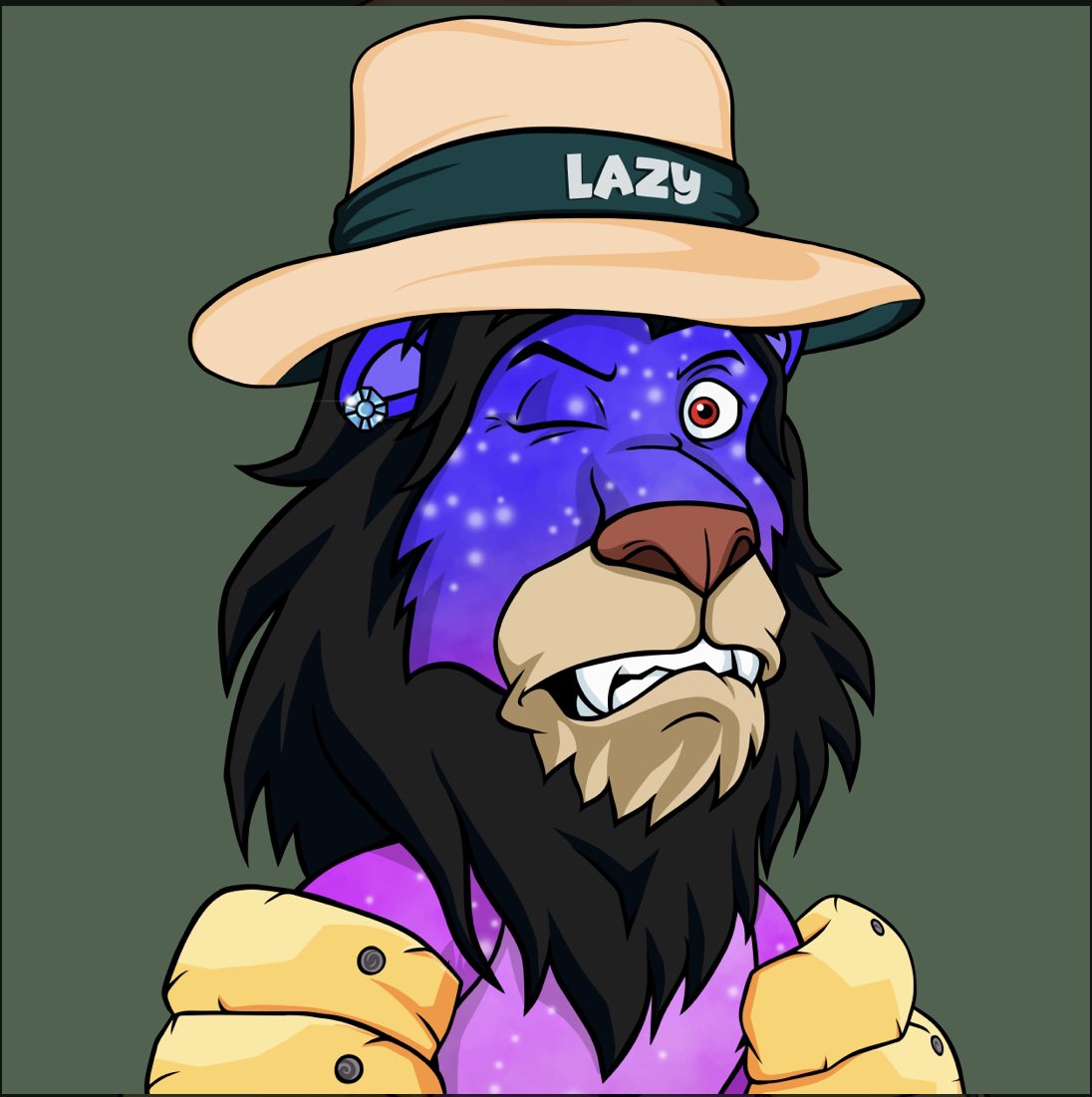 LOUDMOUTH_ETH's tweet photo. There are only 22 Galaxy Straw Hats in existence and I own 2!  There is only 3 listed for sale. #galaxy #strawhat @LazyLionsNFT let’s go! https://t.co/2OS8I8Kogd