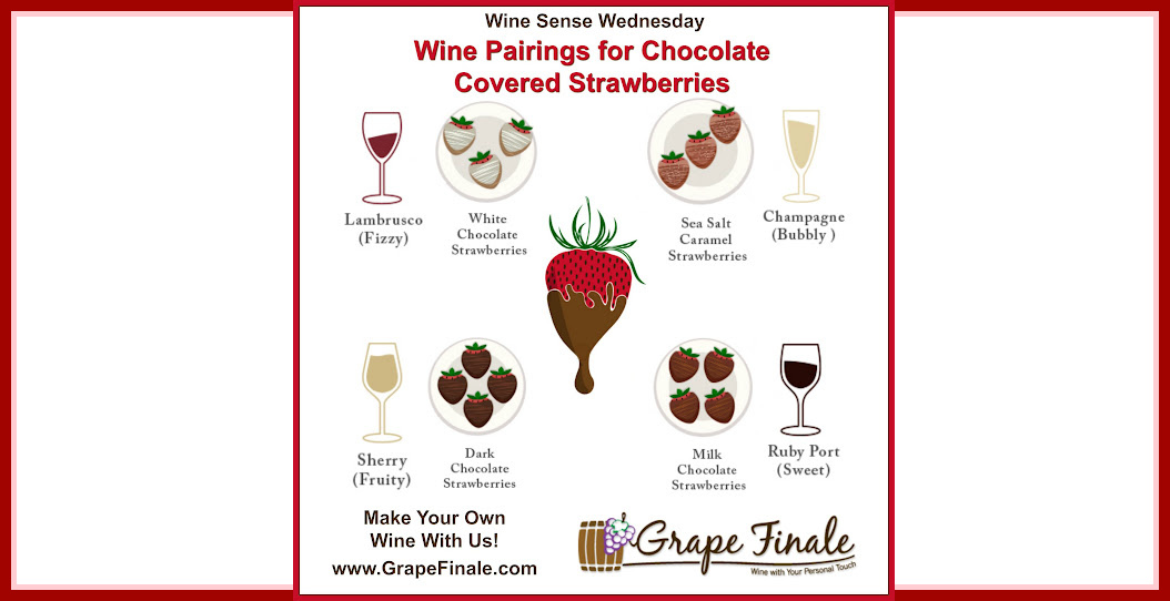 GrapeFinale's tweet photo. Use our infographic to pair your chocolate covered strawberries with the perfect wine.  Learn more at https://t.co/uU2YjjS1Ca  #WineSenseWednesday #GrapeFinale #wine #winemaking #winemaker #makewine #makeyourownwine #winelover #redwine #winetasting #winery #whitewine #winepairing https://t.co/rQ3rAGpoeb
