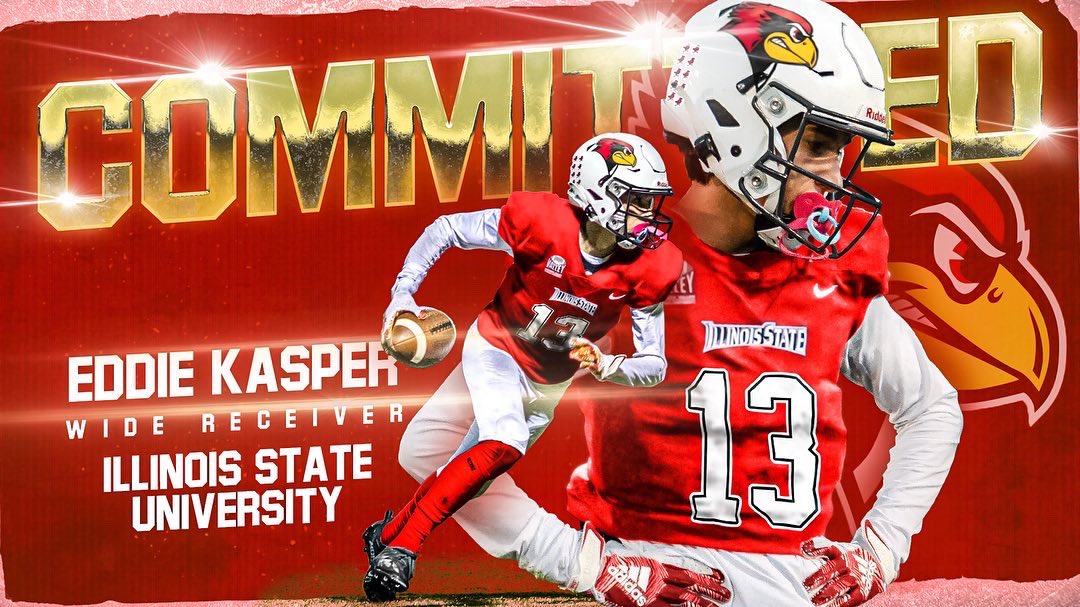 eddiekasper13's tweet photo. #Committed Thank you to all of the coaches that have taken the time to talk... with that being said I have found my home!! @RedbirdFB 🔴⚪️ @EDGYTIM @WAWarriorFB @BOOMfootball @KEVINKASPER1 @AndyBelluomini @PrepRedzoneIL @EPTCSports @AccelerationPro https://t.co/3AOB8F9EBl